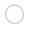 4 mm silver-plated bead bracelet arranged in a circle